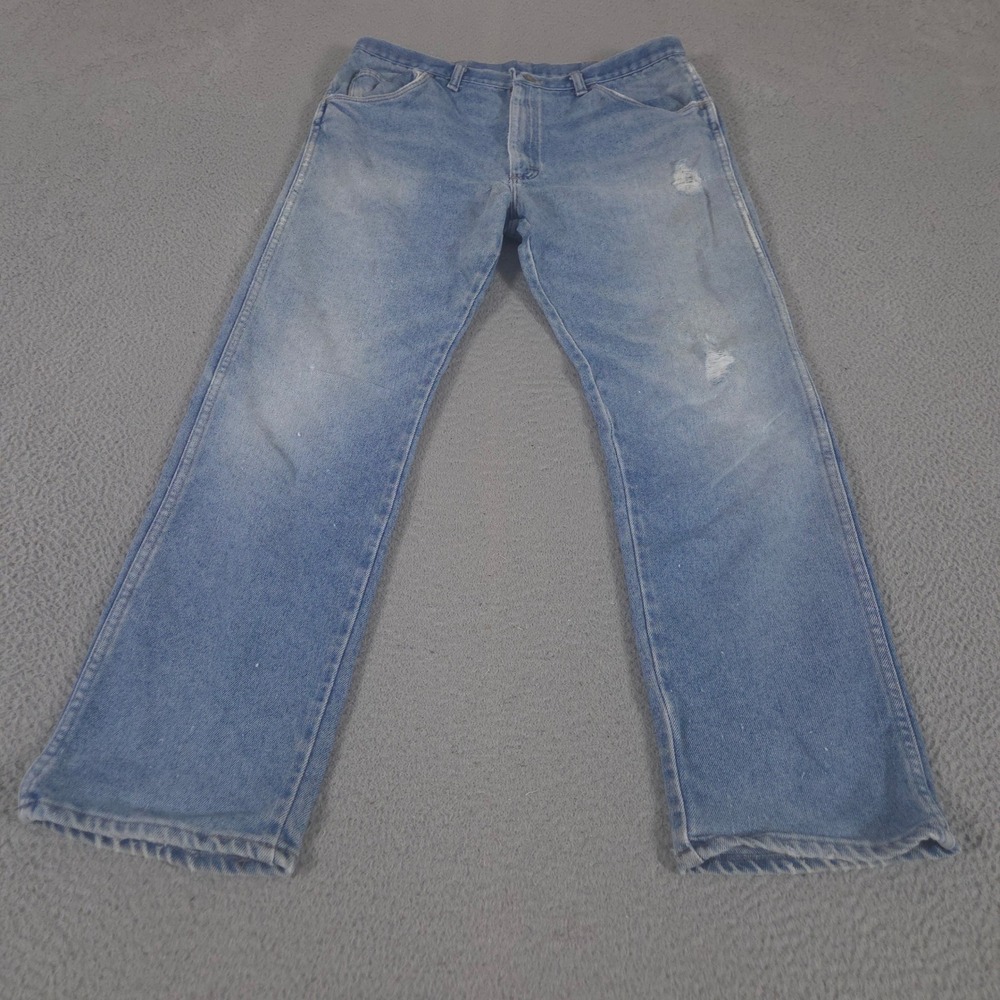 VINTAGE Wrangler Jeans Mens 38x32 Blue 946 Regular Fit Bootcut Cotton USA 90s